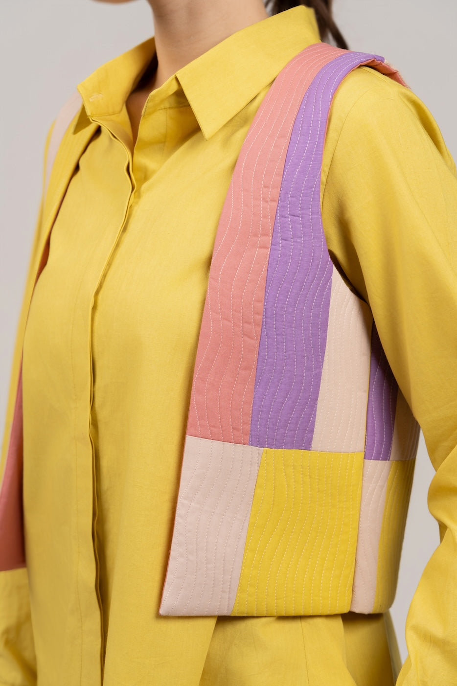 Poplin Multi Color Jacket Co-ord Set