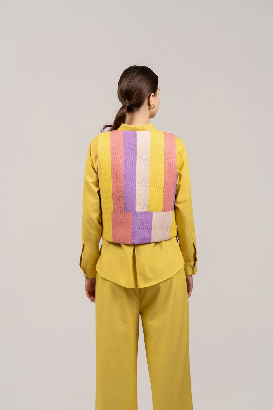 Poplin Multi Color Jacket Co-ord Set