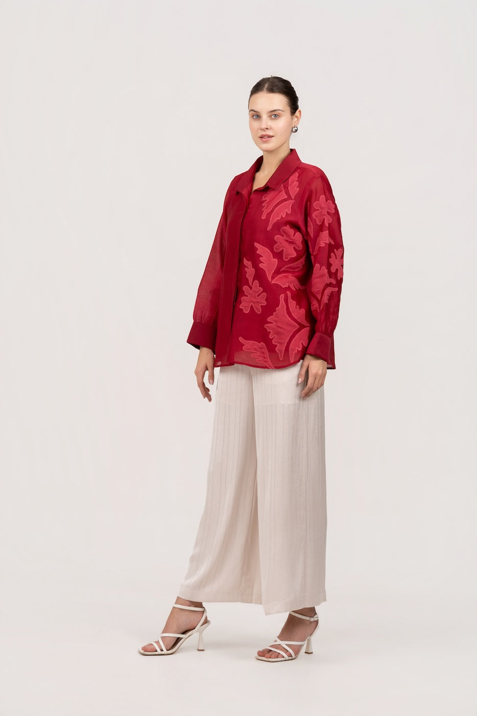 Rouge Silk Shirt